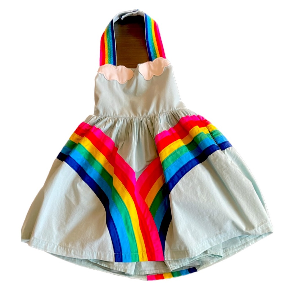 Mini Boden Girls Rainbow Dress